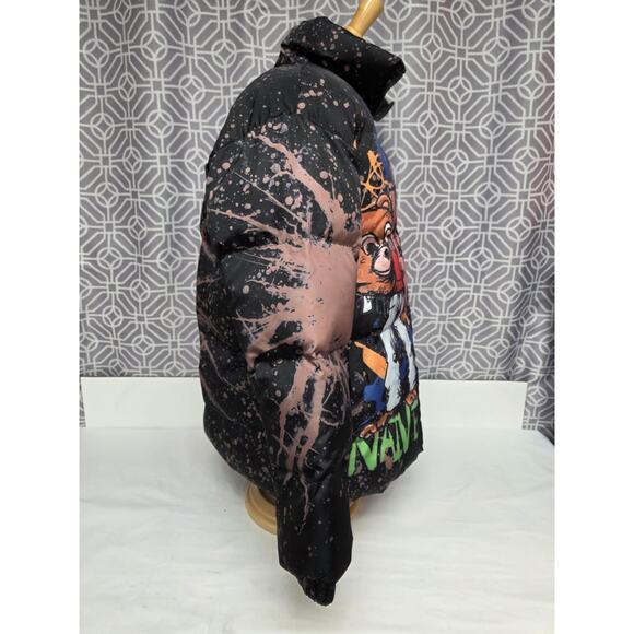 Once Again Rare Graffiti Puffer Jacket Mens Xl Not Naive - Picture 6 of 10